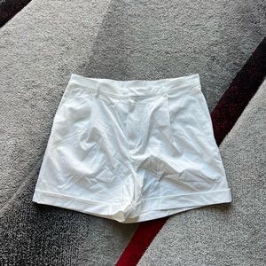 Macade Golf Ivory Pleated Course Shorts